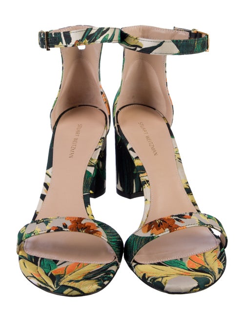 Stuart Weitzman Floral Print Sandals