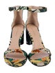 Stuart Weitzman Floral Print Sandals