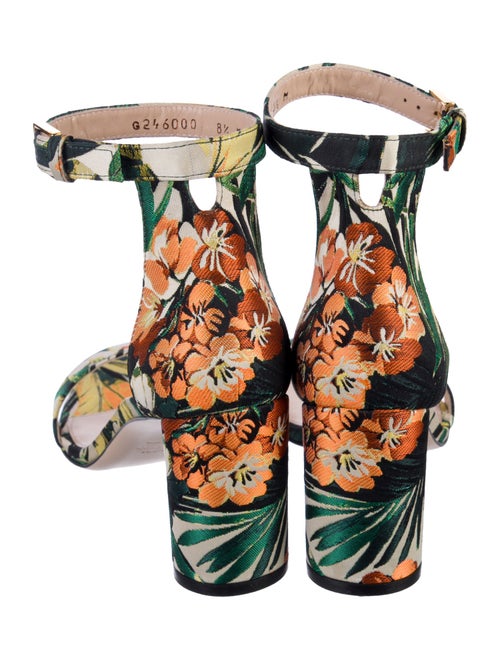 Stuart Weitzman Floral Print Sandals