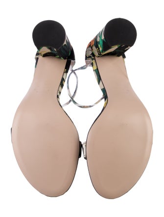 Stuart Weitzman Floral Print Sandals