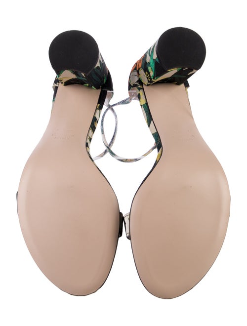 Stuart Weitzman Floral Print Sandals