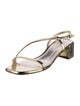 Stuart Weitzman Patent Leather Slingback Sandals