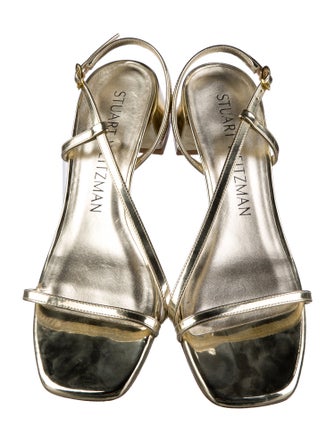 Stuart Weitzman Patent Leather Slingback Sandals