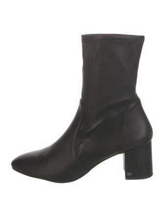 Stuart Weitzman Leather Sock Boots
