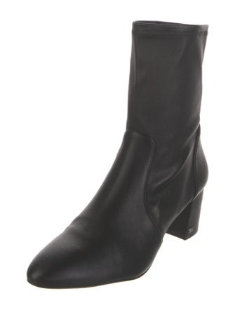Stuart Weitzman Leather Sock Boots