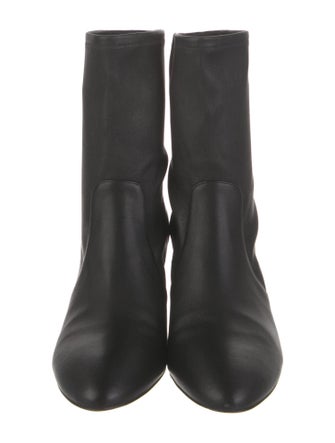 Stuart Weitzman Leather Sock Boots