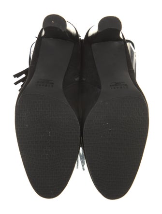 Stuart Weitzman Suede Fringe Trim Accent Boots