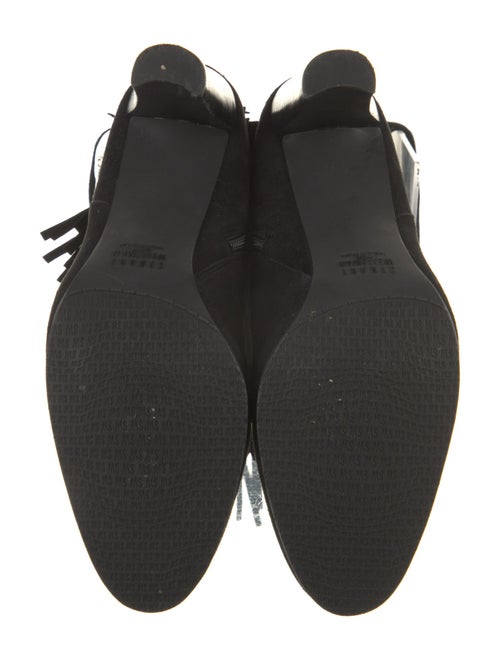 Stuart Weitzman Suede Fringe Trim Accent Boots
