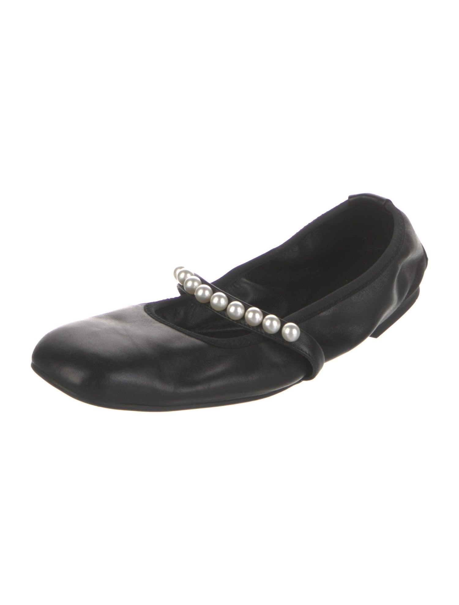 Stuart Weitzman Leather Mary Jane Flats