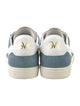 Stuart Weitzman Suede Colorblock Pattern Sneakers
