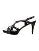 Stuart Weitzman Patent Leather Slingback Sandals