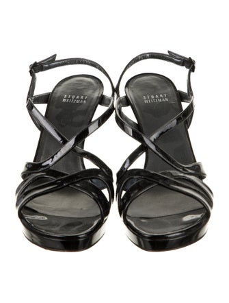 Stuart Weitzman Patent Leather Slingback Sandals