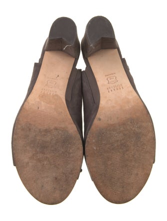 Stuart Weitzman Suede Studded Accents Slingback Sandals