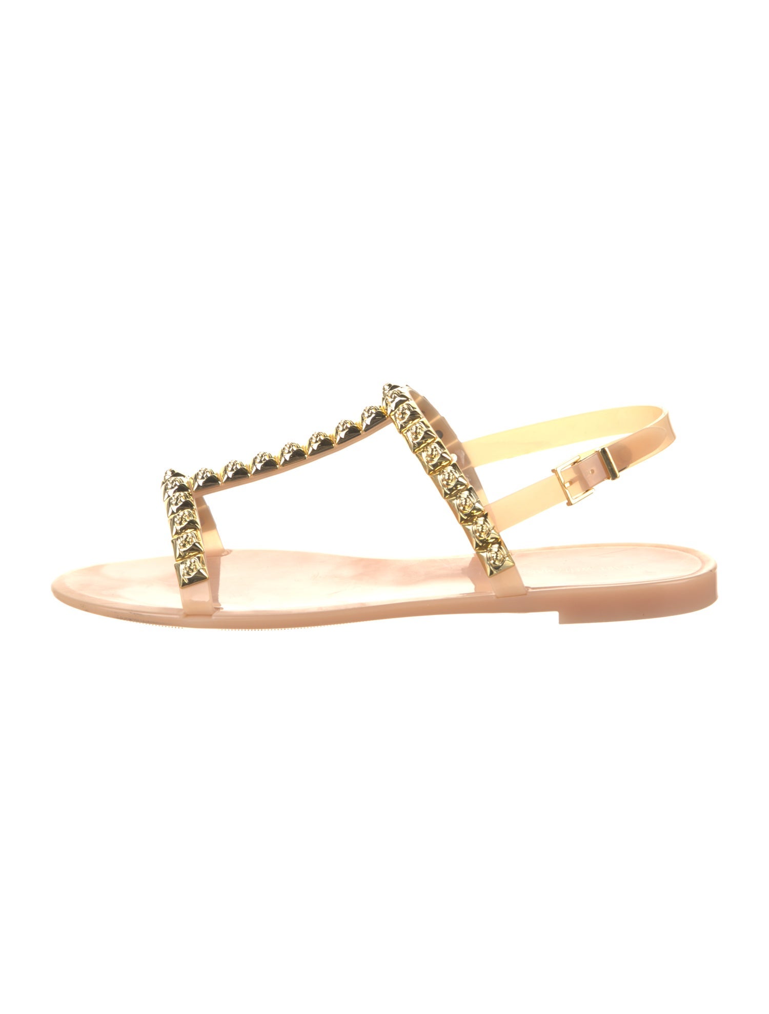 Stuart Weitzman PVC T-Strap Sandals
