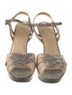 Stuart Weitzman Snakeskin Animal Print Sandals