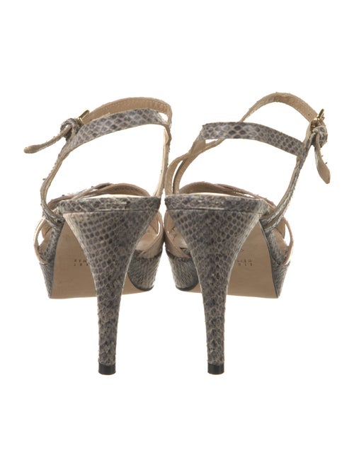 Stuart Weitzman Snakeskin Animal Print Sandals