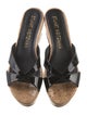 Stuart Weitzman Patent Leather Slides