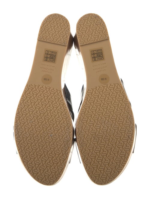 Stuart Weitzman Patent Leather Slides