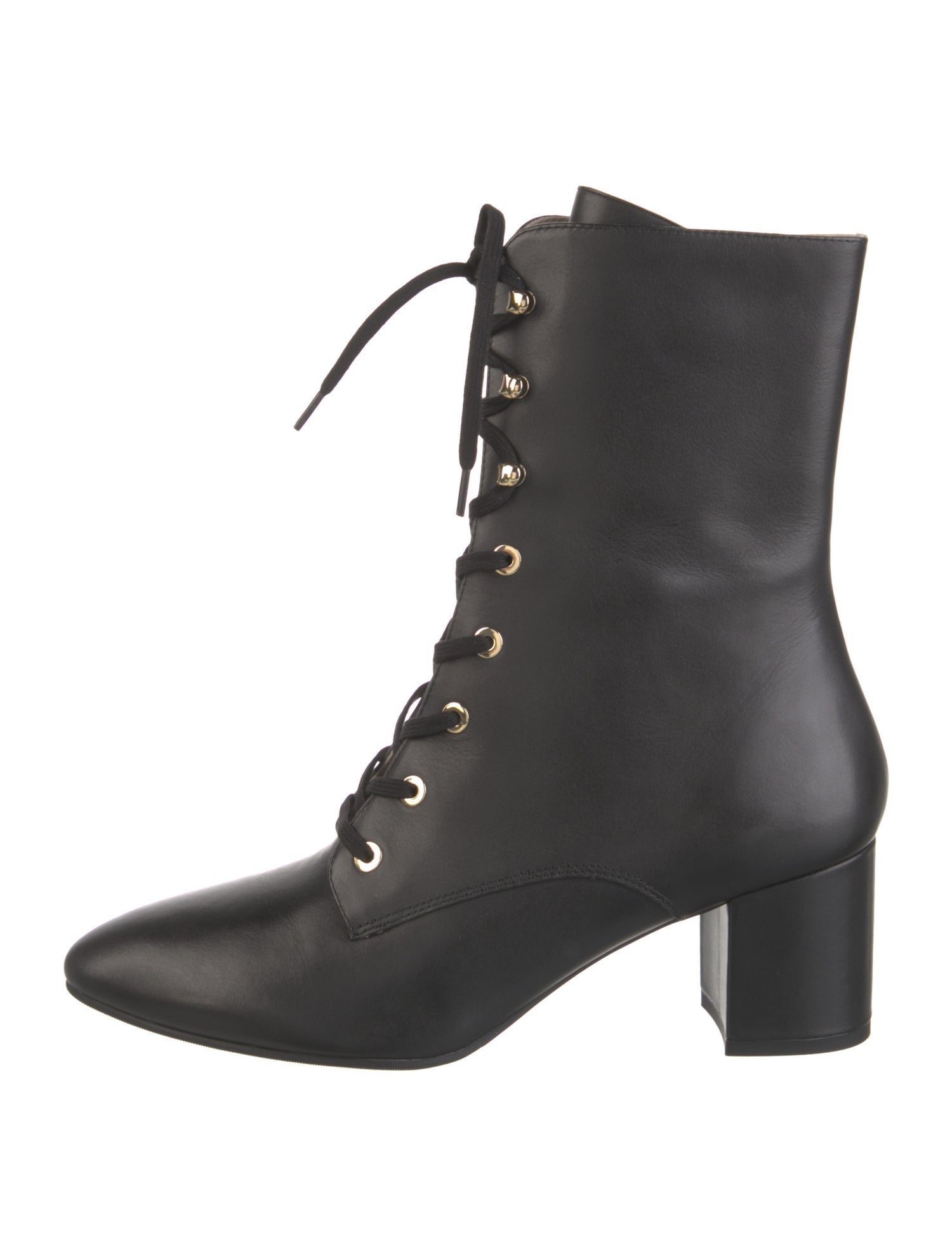 Stuart Weitzman Leather Lace-Up Boots w/ Tags