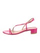 Stuart Weitzman Patent Leather Slingback Sandals