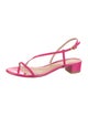 Stuart Weitzman Patent Leather Slingback Sandals