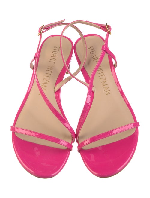 Stuart Weitzman Patent Leather Slingback Sandals