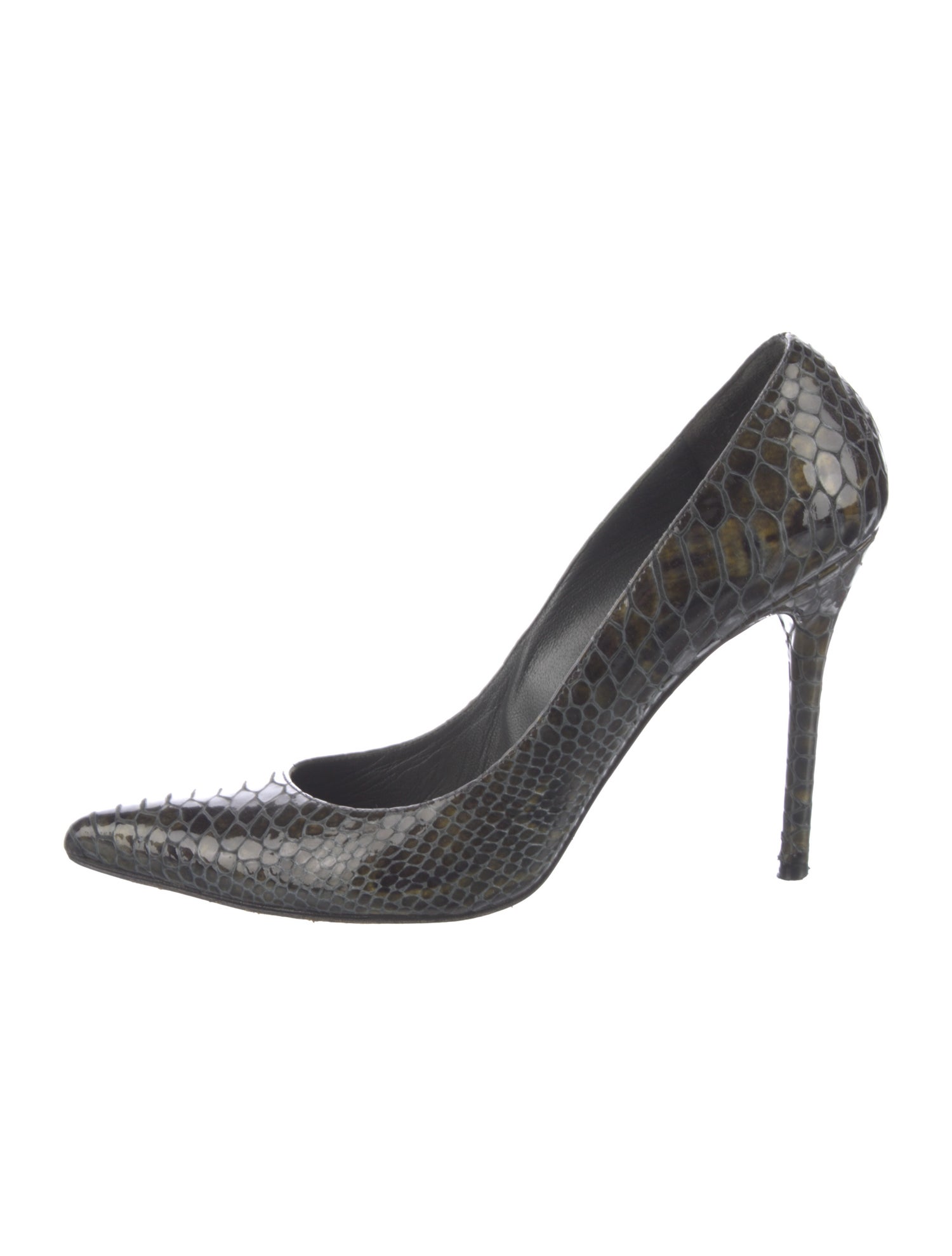 Stuart Weitzman Leather Animal Print Pumps