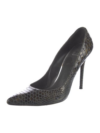 Stuart Weitzman Leather Animal Print Pumps