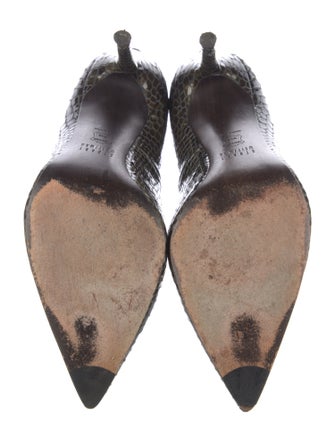 Stuart Weitzman Leather Animal Print Pumps