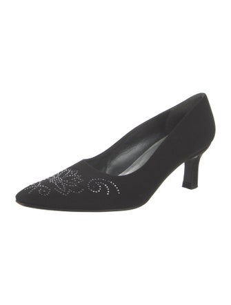 Stuart Weitzman Crystal Embellishments Pumps