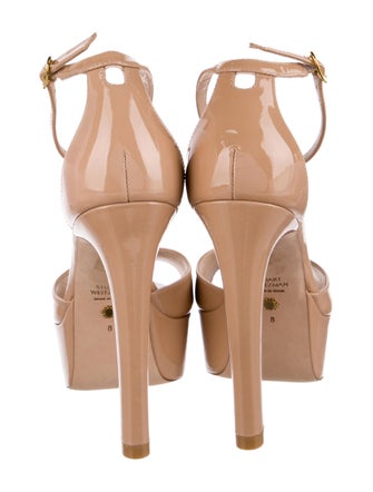 Stuart Weitzman Patent Leather Sandals