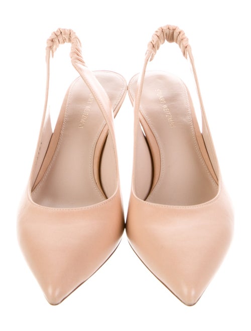 Stuart Weitzman Leather Slingback Pumps