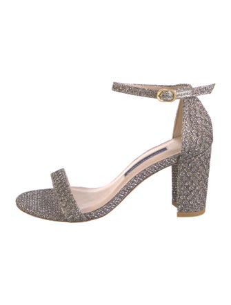 Stuart Weitzman Glitter Glitter Accents Sandals