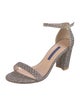 Stuart Weitzman Glitter Glitter Accents Sandals