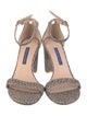 Stuart Weitzman Glitter Glitter Accents Sandals