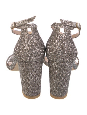 Stuart Weitzman Glitter Glitter Accents Sandals