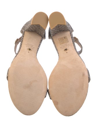 Stuart Weitzman Glitter Glitter Accents Sandals