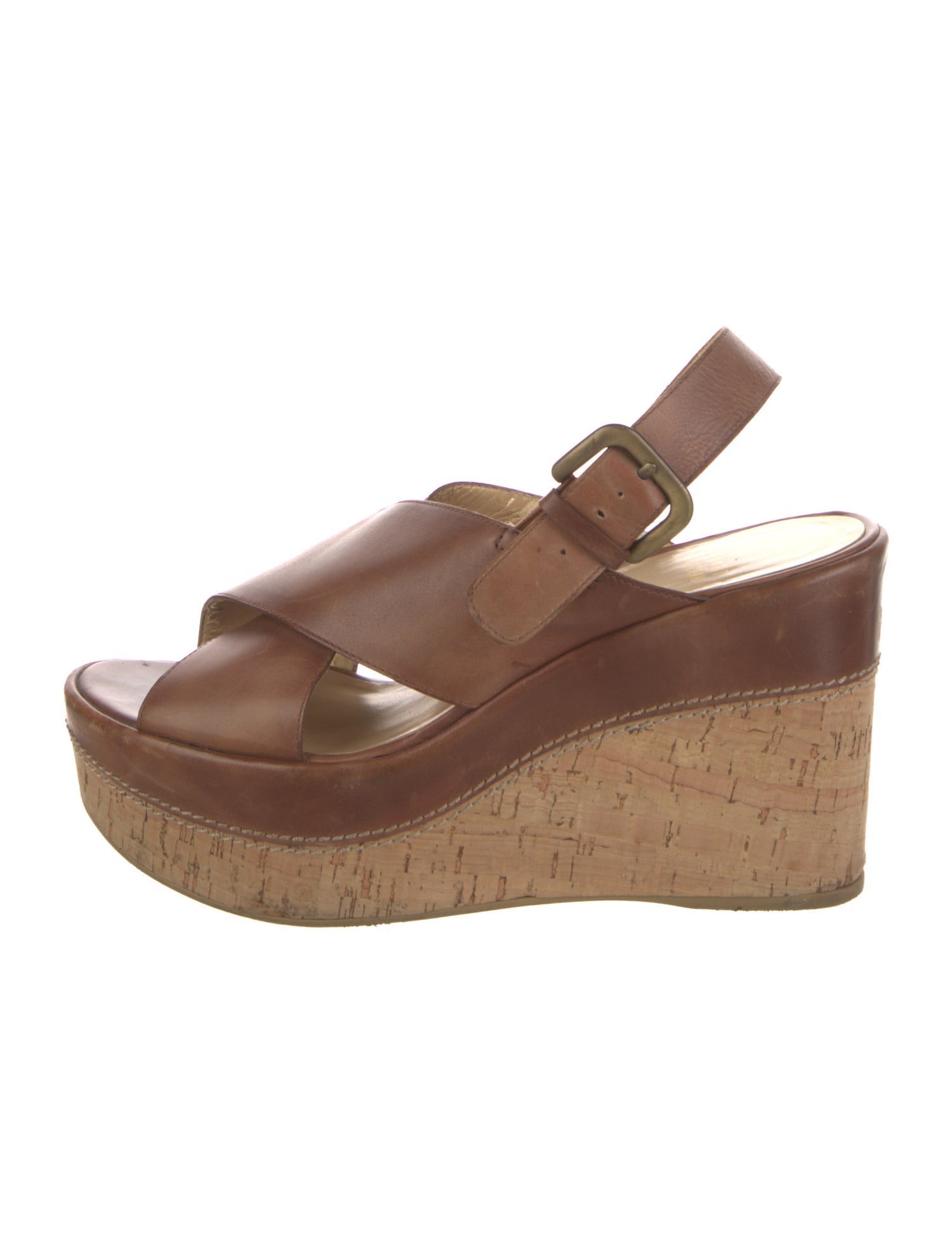 Stuart Weitzman Leather Slingback Sandals