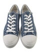 Stuart Weitzman Denim Beaded Accents Sneakers