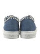 Stuart Weitzman Denim Beaded Accents Sneakers