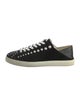 Stuart Weitzman Faux Pearl Accents Velvet Sneakers