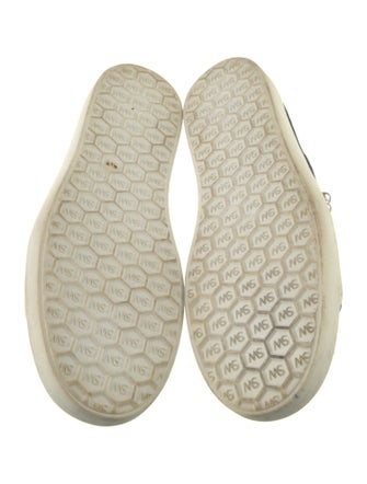 Stuart Weitzman Faux Pearl Accents Velvet Sneakers