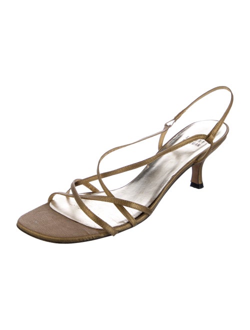 Stuart Weitzman Leather Slingback Flats