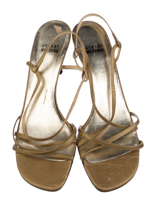 Stuart Weitzman Leather Slingback Flats