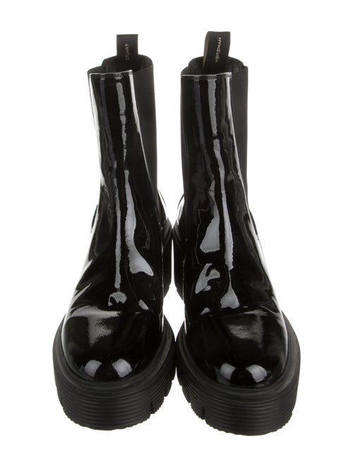 Stuart Weitzman Patent Leather Chelsea Boots