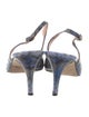 Stuart Weitzman Python Animal Print Slingback Sandals