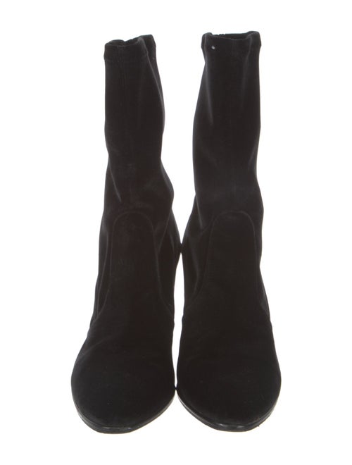 Stuart Weitzman Velvet Sock Boots