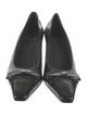 Stuart Weitzman Leather Bow Accents Pumps
