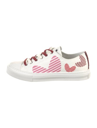 Stuart Weitzman Canvas Striped Sneakers