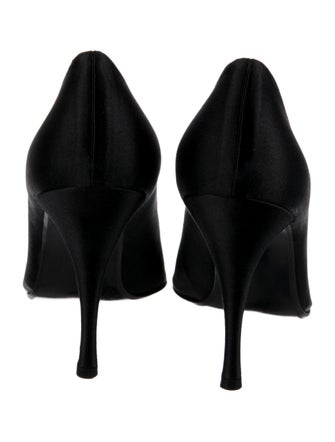 Stuart Weitzman Satin Crystal Embellishments Pumps